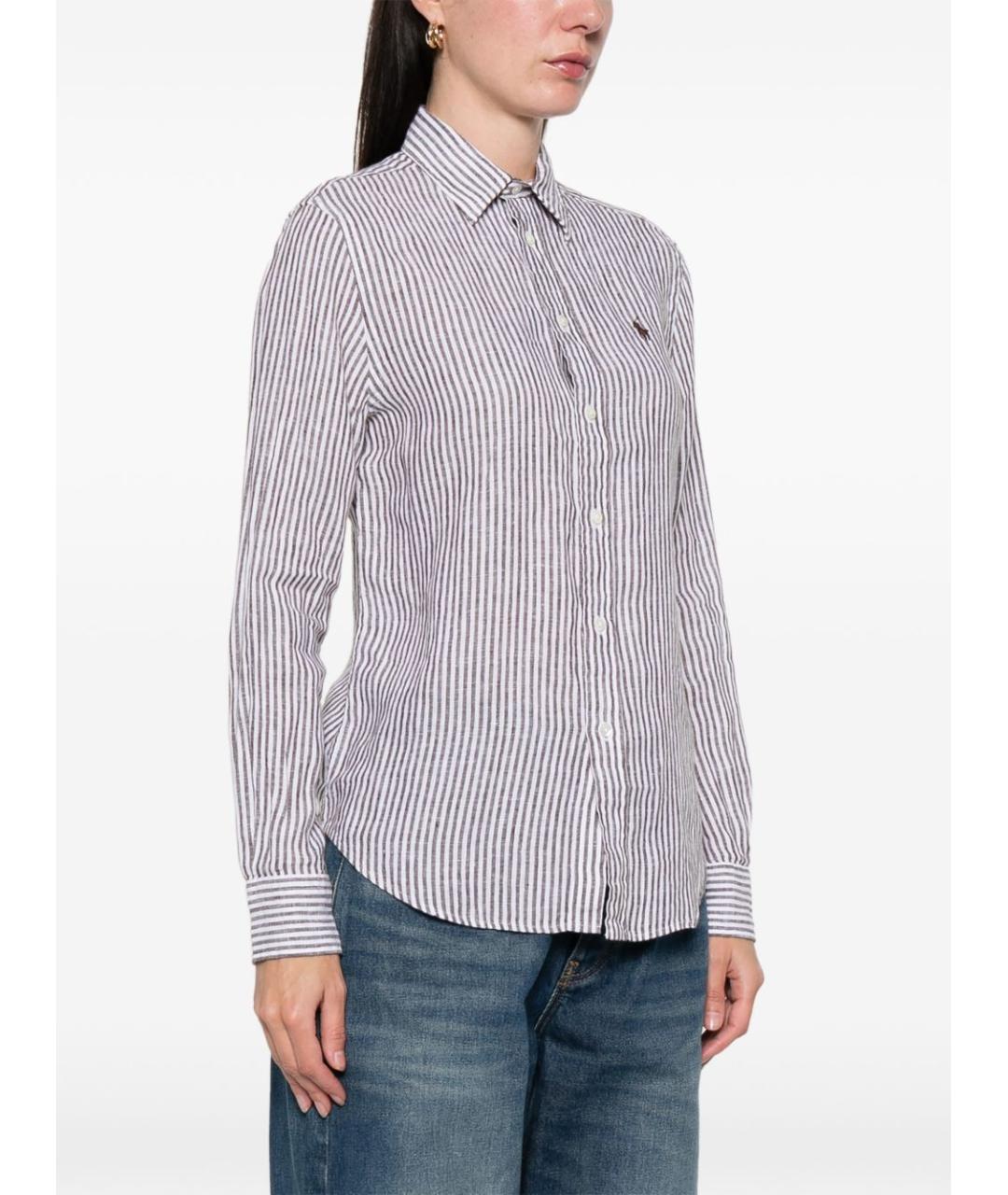 POLO RALPH LAUREN Белая льняная рубашка, фото 3