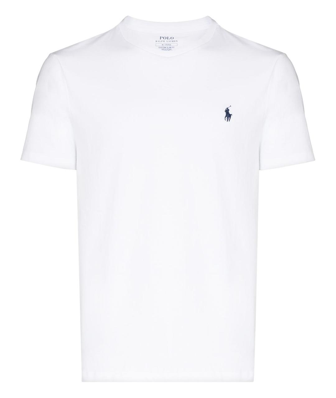 POLO RALPH LAUREN Белая хлопковая футболка, фото 1