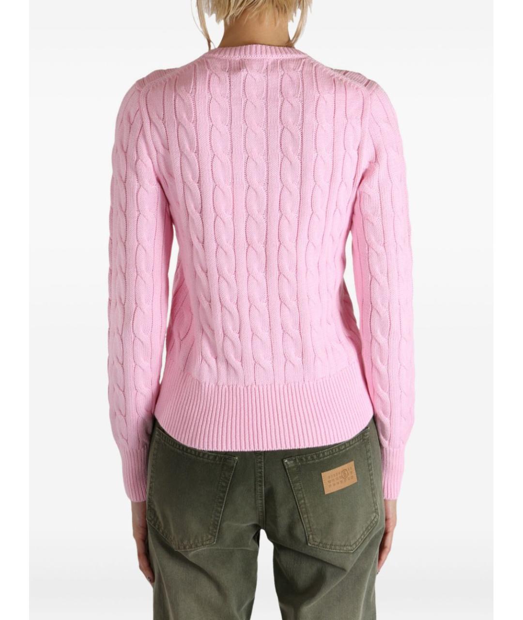 POLO RALPH LAUREN Розовый хлопковый кардиган, фото 2