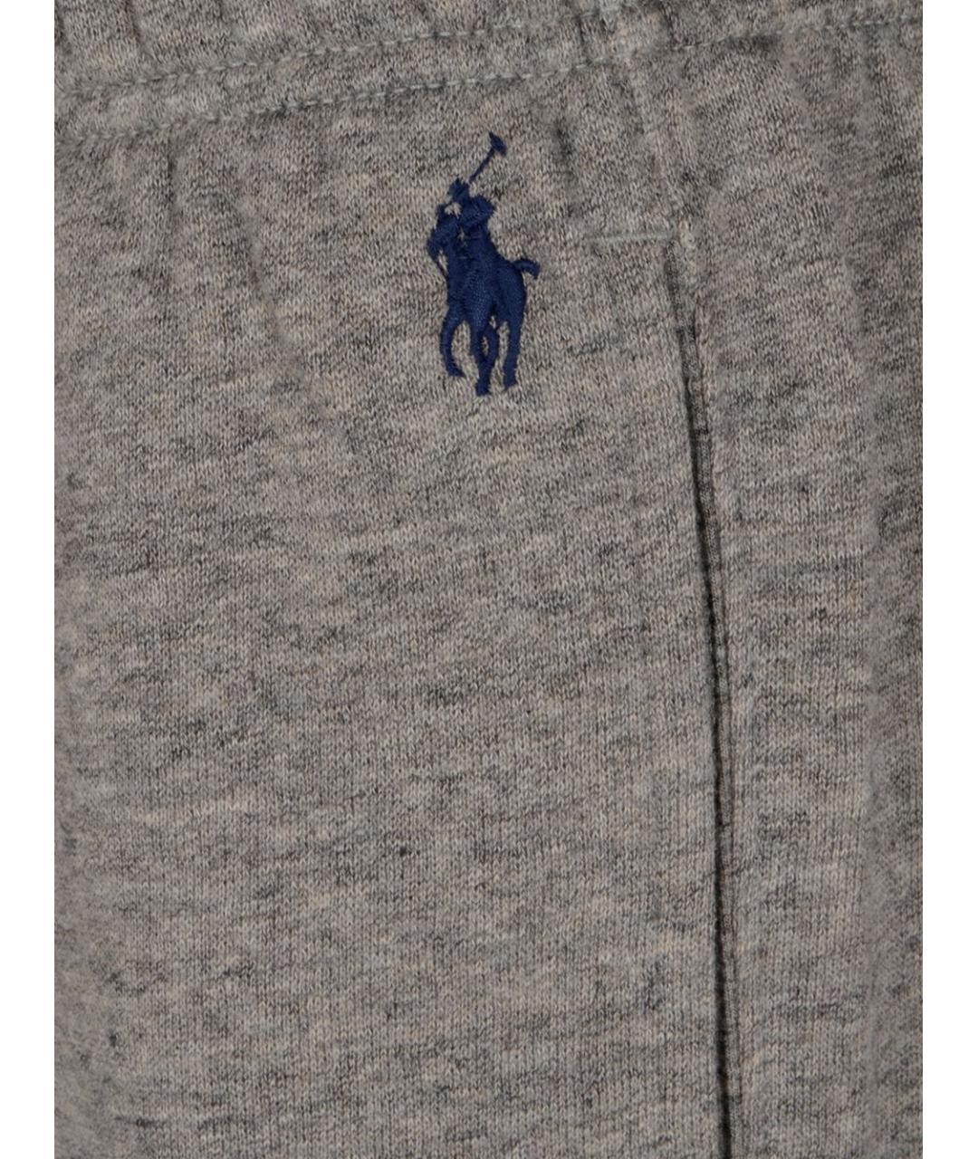 POLO RALPH LAUREN Серые хлопковые спортивные брюки и шорты, фото 3