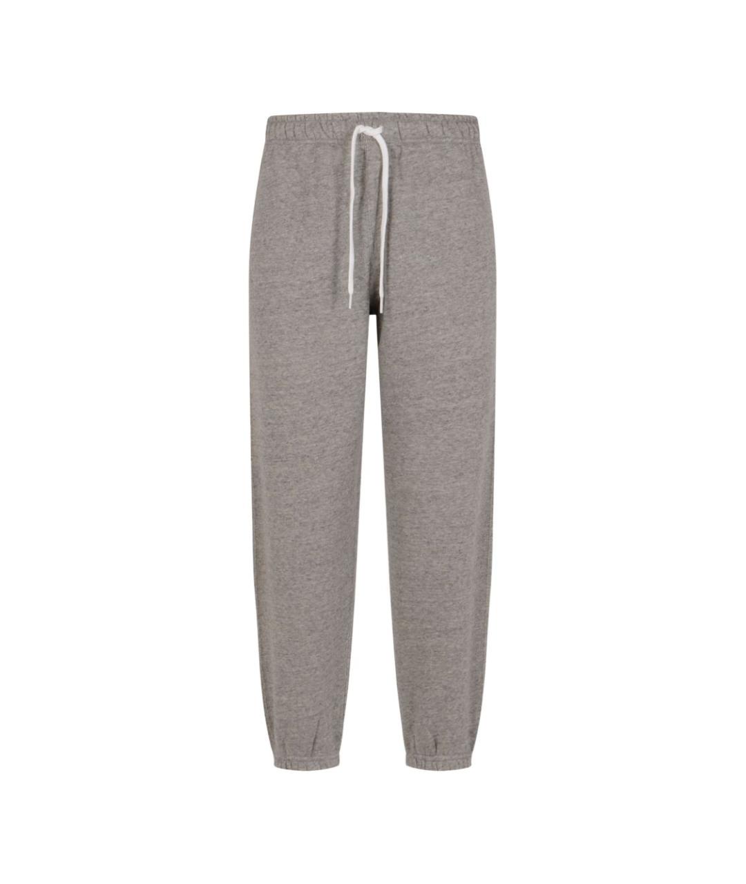 POLO RALPH LAUREN Серые хлопковые спортивные брюки и шорты, фото 1