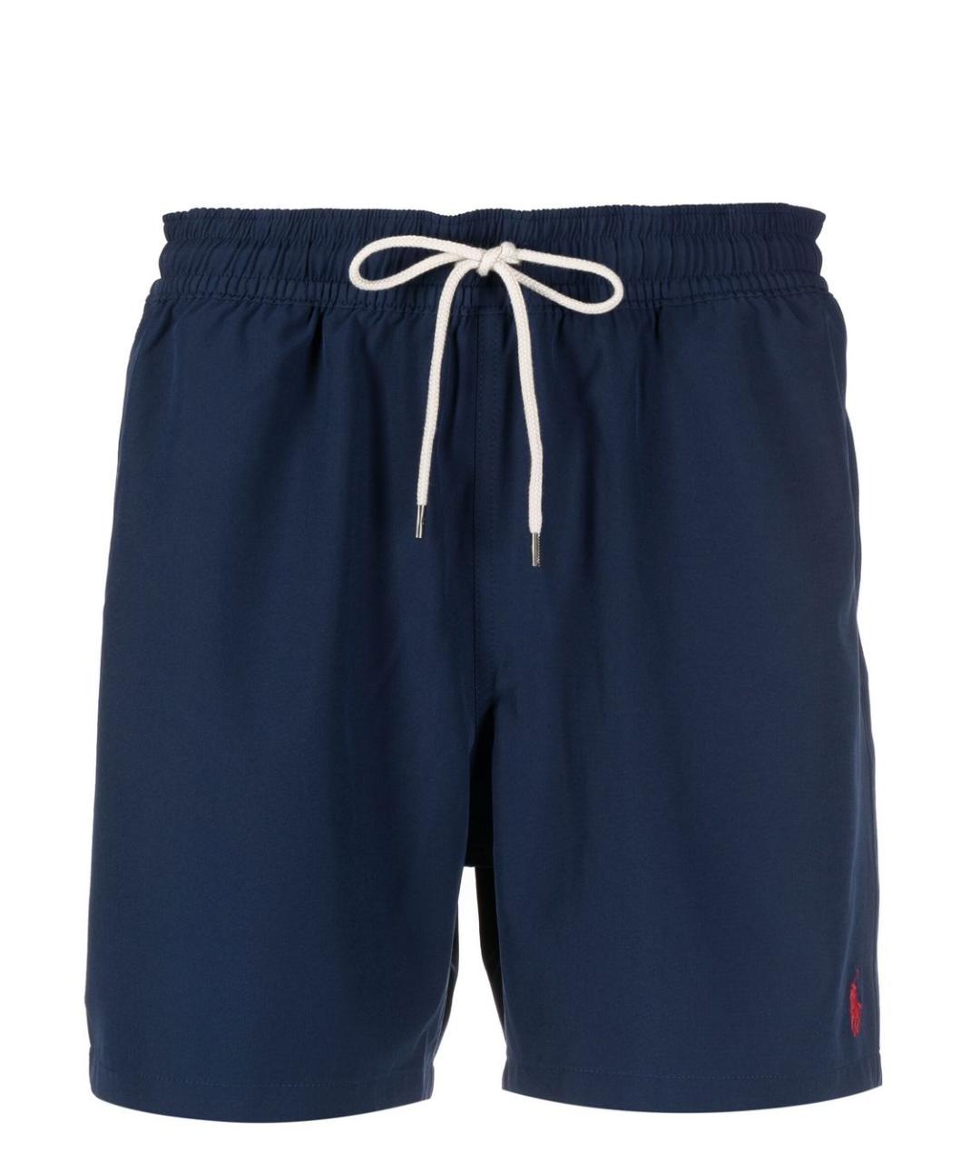POLO RALPH LAUREN Синие полиэстеровые шорты, фото 1