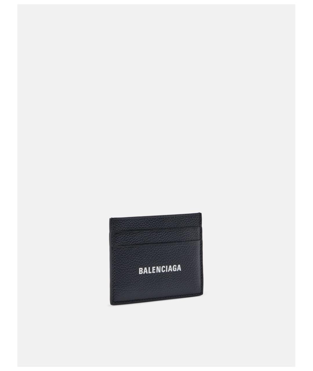 BALENCIAGA Черный кожаный кардхолдер, фото 4