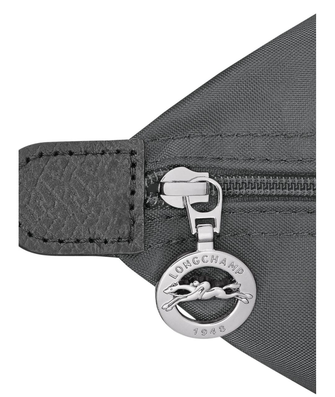 LONGCHAMP Серая тканевая сумка тоут, фото 4