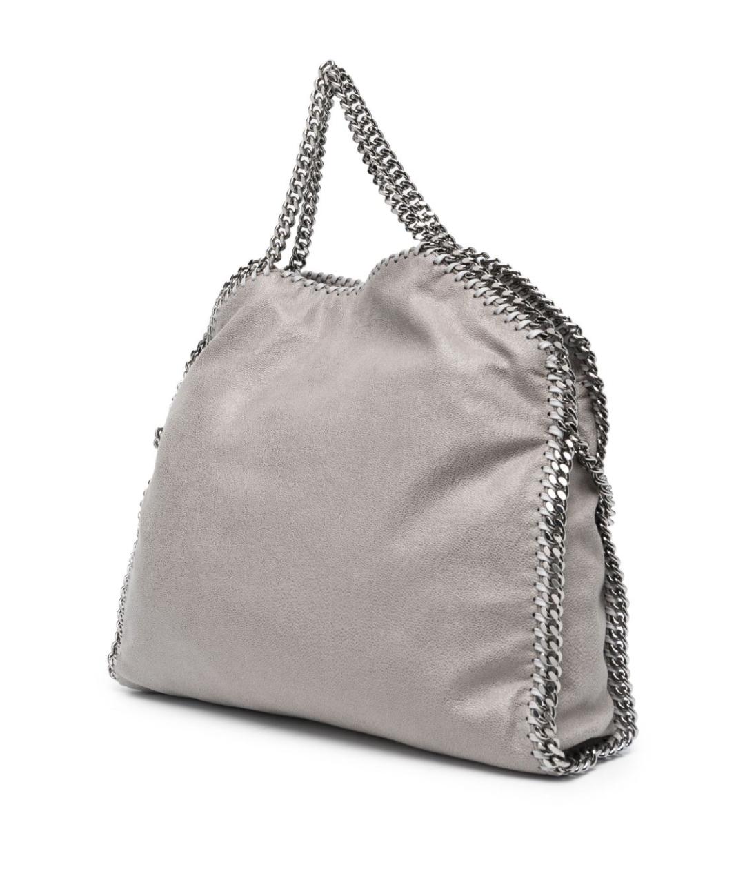 STELLA MCCARTNEY Серая синтетическая сумка тоут, фото 4