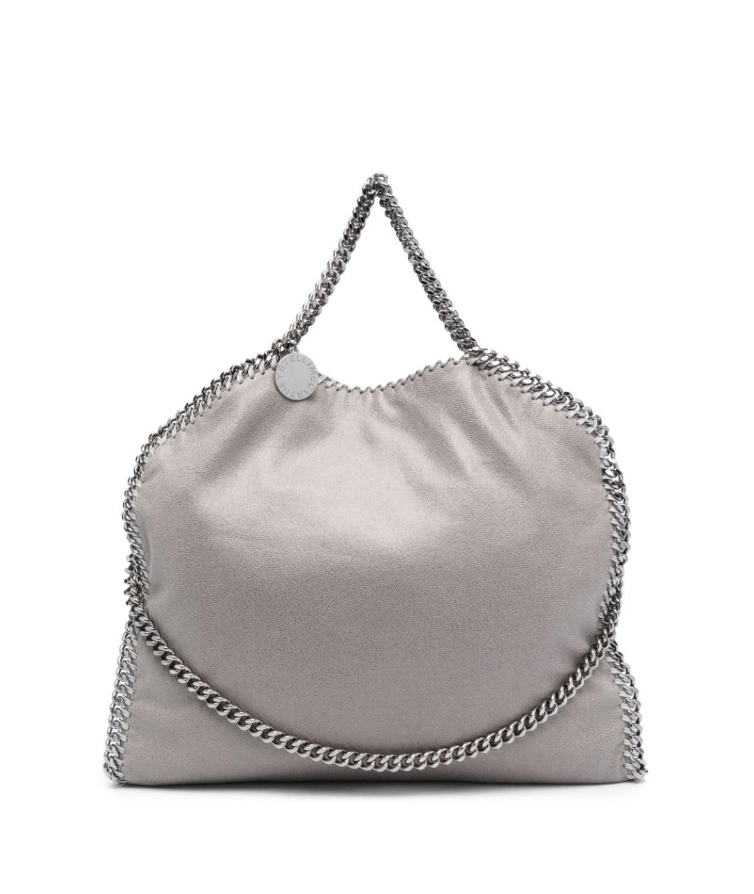 STELLA MCCARTNEY Серая синтетическая сумка тоут, фото 1
