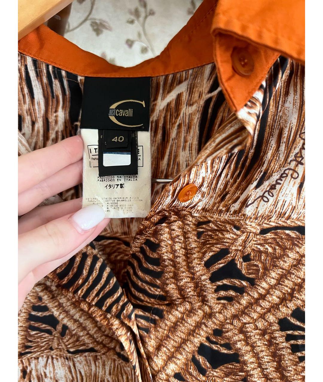ROBERTO CAVALLI Хлопковая блузы, фото 3