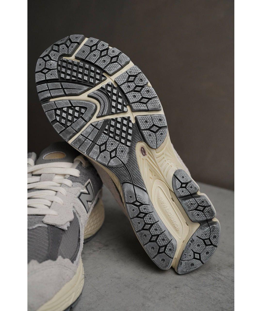 NEW BALANCE Серые замшевые низкие кроссовки / кеды, фото 7