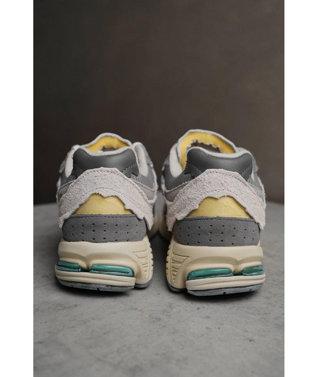 NEW BALANCE Серые замшевые низкие кроссовки / кеды, фото 4