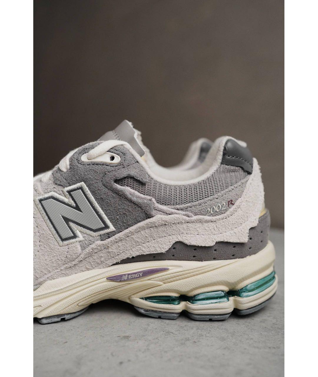 NEW BALANCE Серые замшевые низкие кроссовки / кеды, фото 5