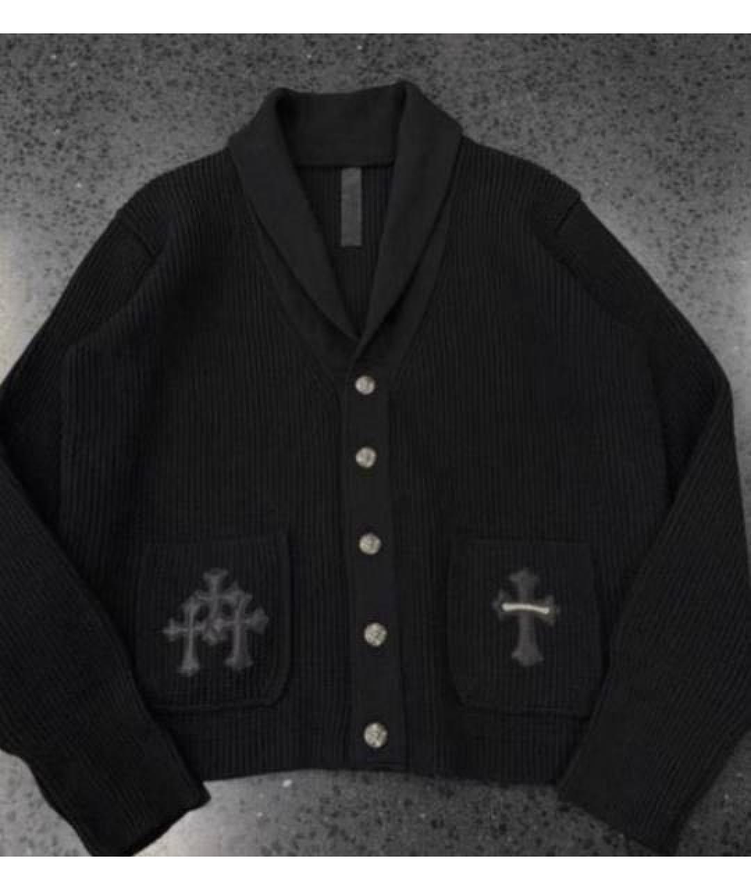 CHROME HEARTS Черный кардиган, фото 1