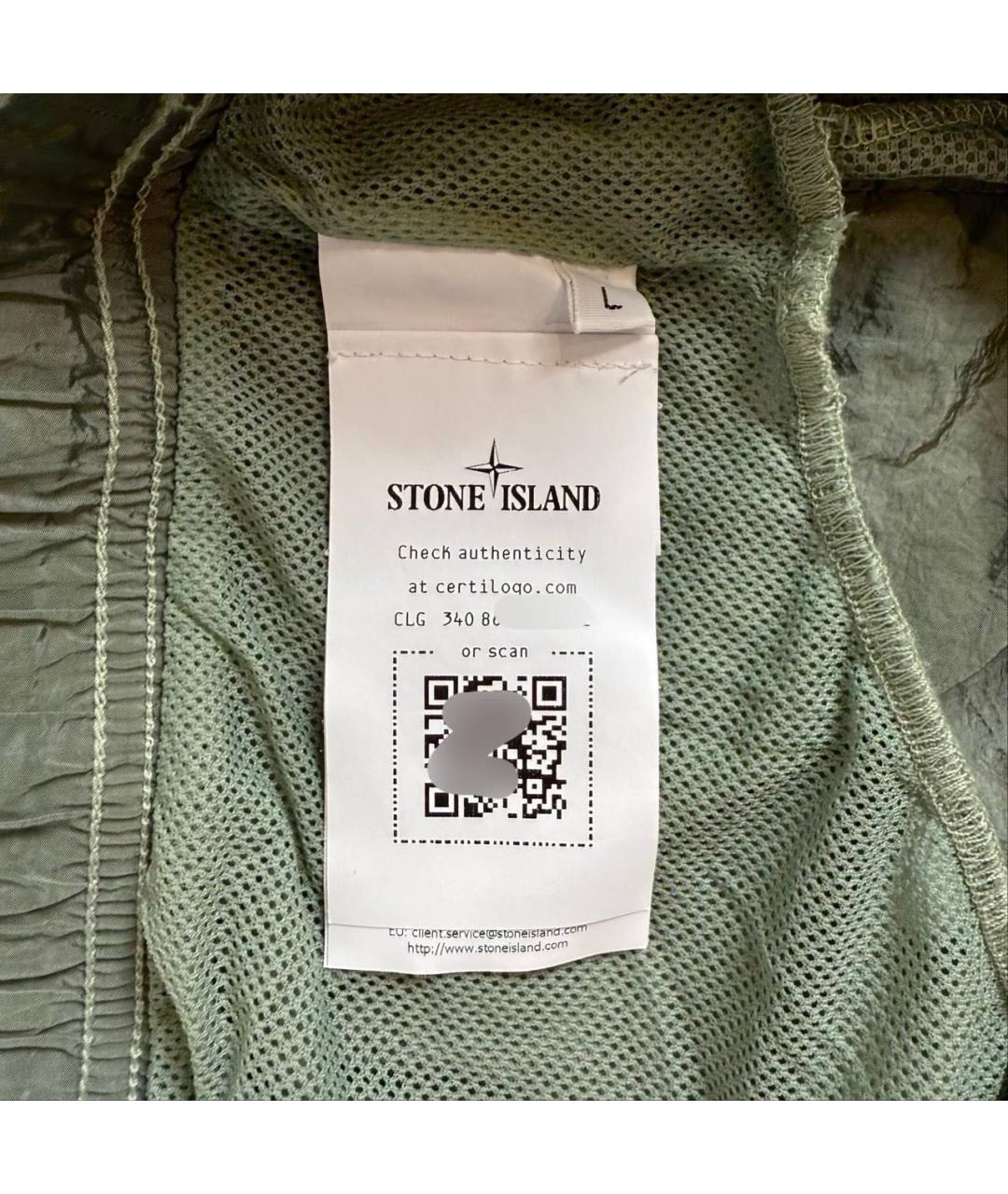 STONE ISLAND Хлопковые шорты, фото 4