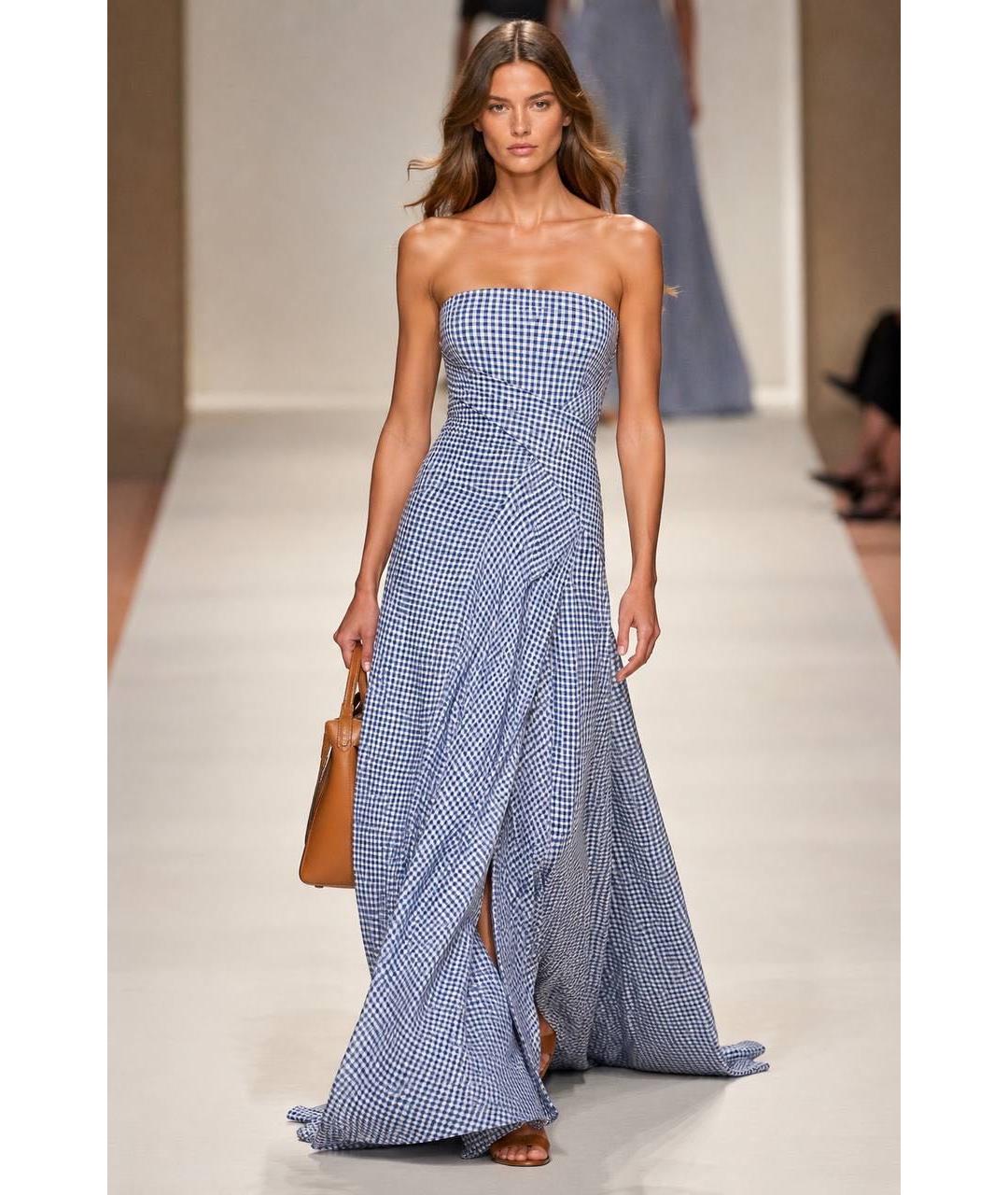 RALPH LAUREN Фиолетовое вискозное вечернее платье, фото 5