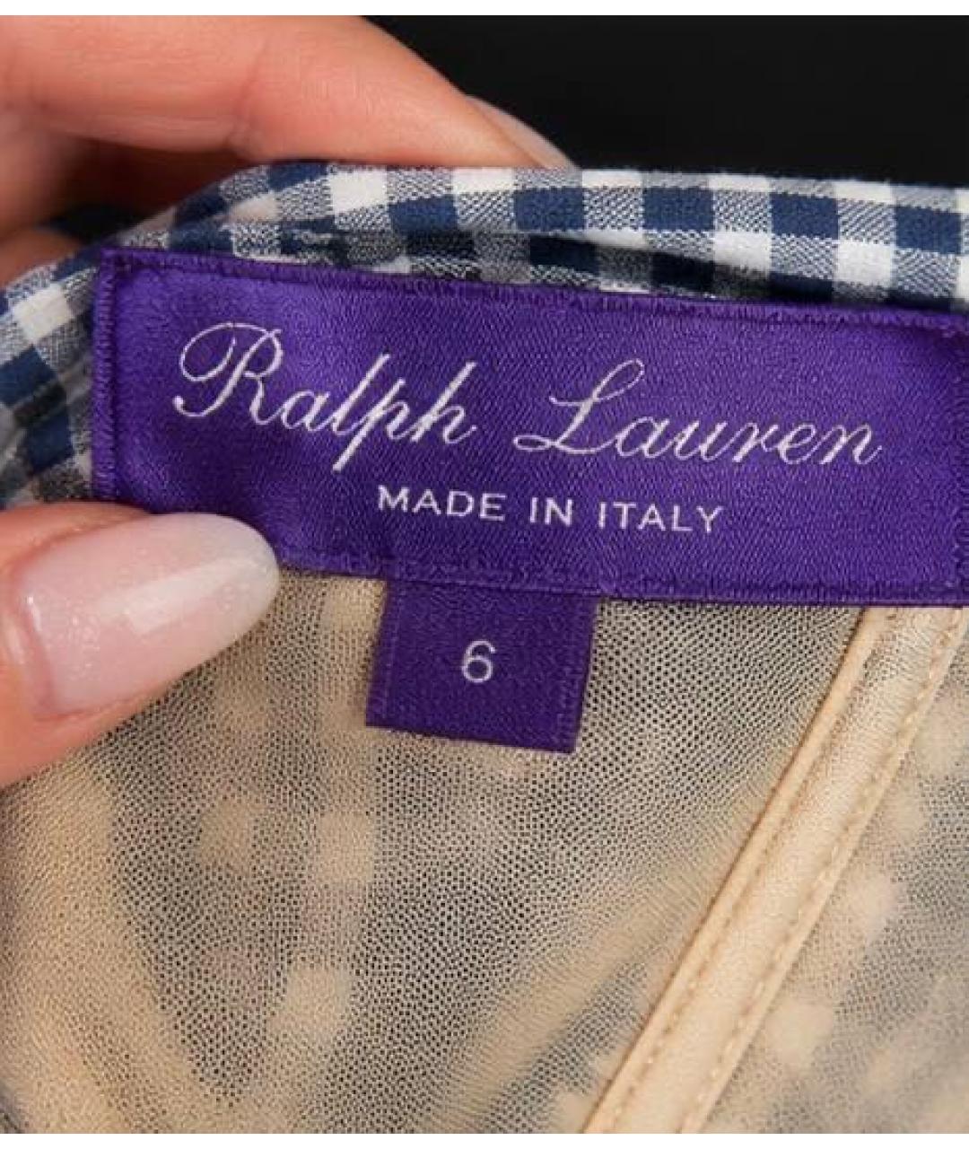 RALPH LAUREN Фиолетовое вискозное вечернее платье, фото 3
