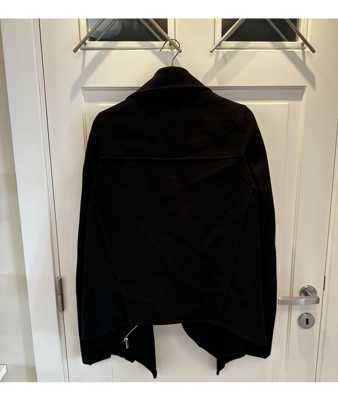 RICK OWENS Черное кашемировое пальто, фото 2