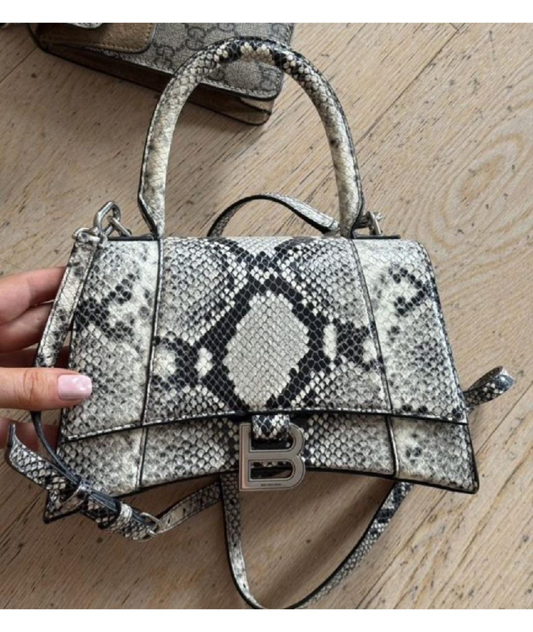 BALENCIAGA Бежевая кожаная сумка через плечо, фото 5