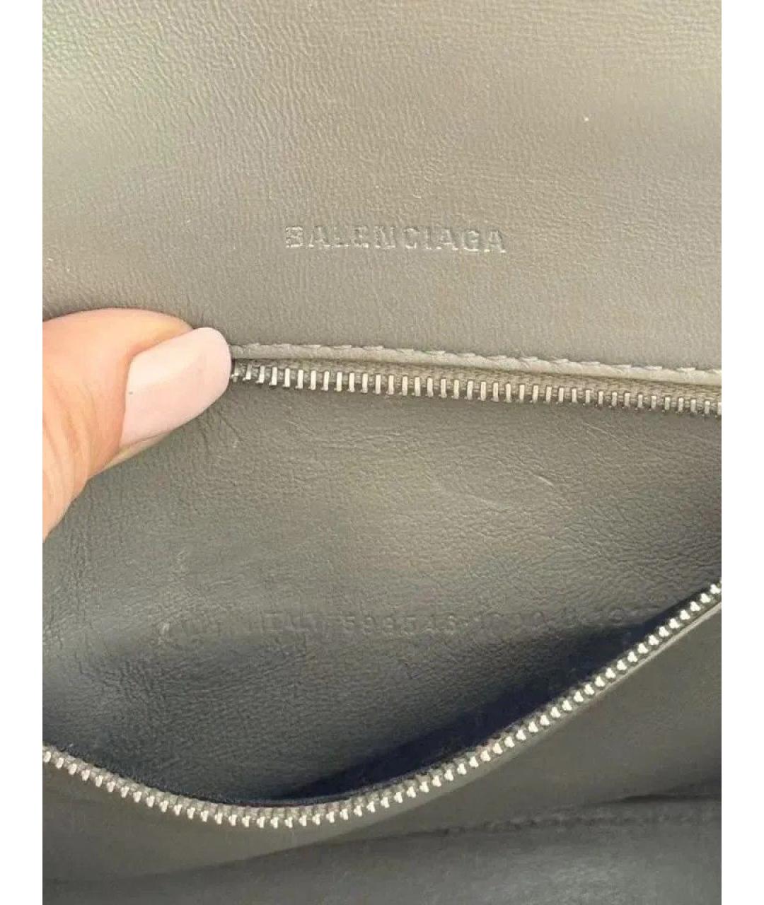 BALENCIAGA Бежевая кожаная сумка через плечо, фото 4