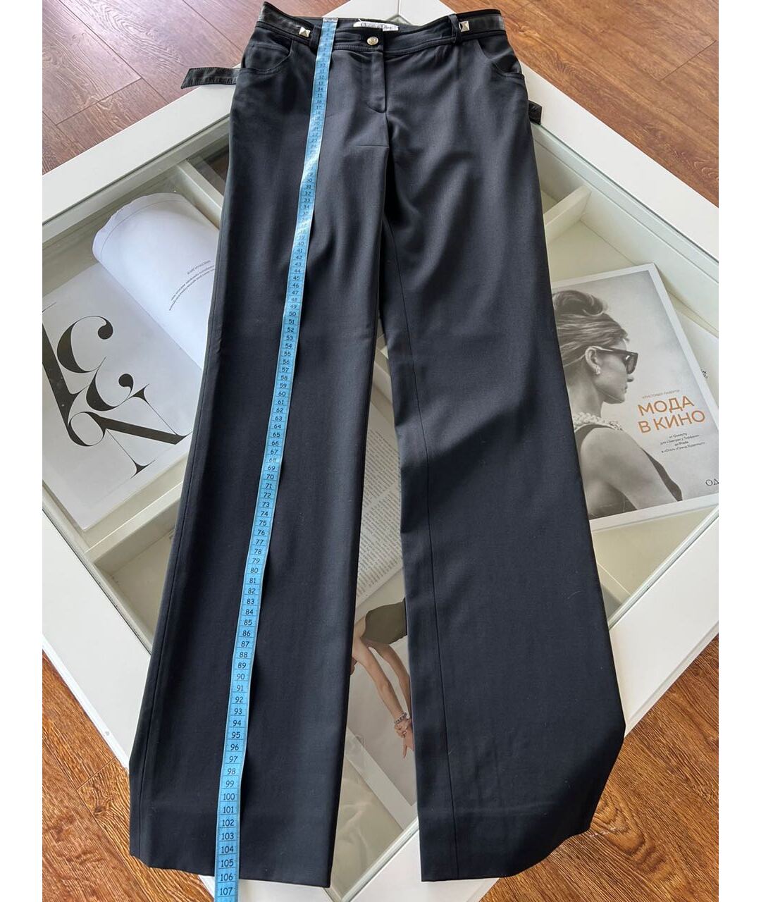 CHRISTIAN DIOR PRE-OWNED Черные брюки широкие, фото 8