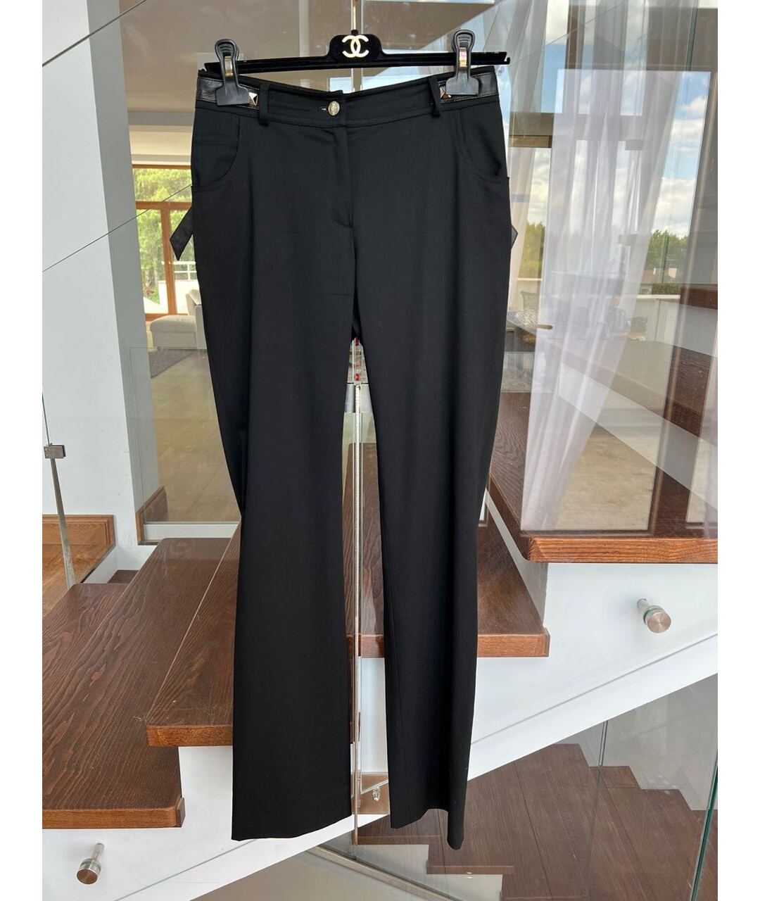 CHRISTIAN DIOR PRE-OWNED Черные брюки широкие, фото 9