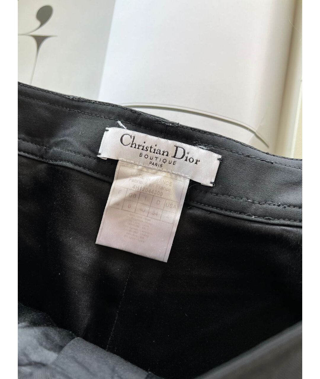 CHRISTIAN DIOR PRE-OWNED Черные брюки широкие, фото 3