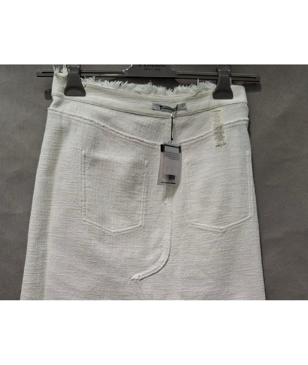 ALEXANDER WANG Белая хлопковая юбка макси, фото 3