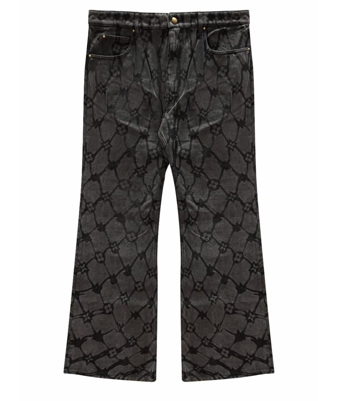 LOUIS VUITTON Черные хлопковые джинсы, фото 1