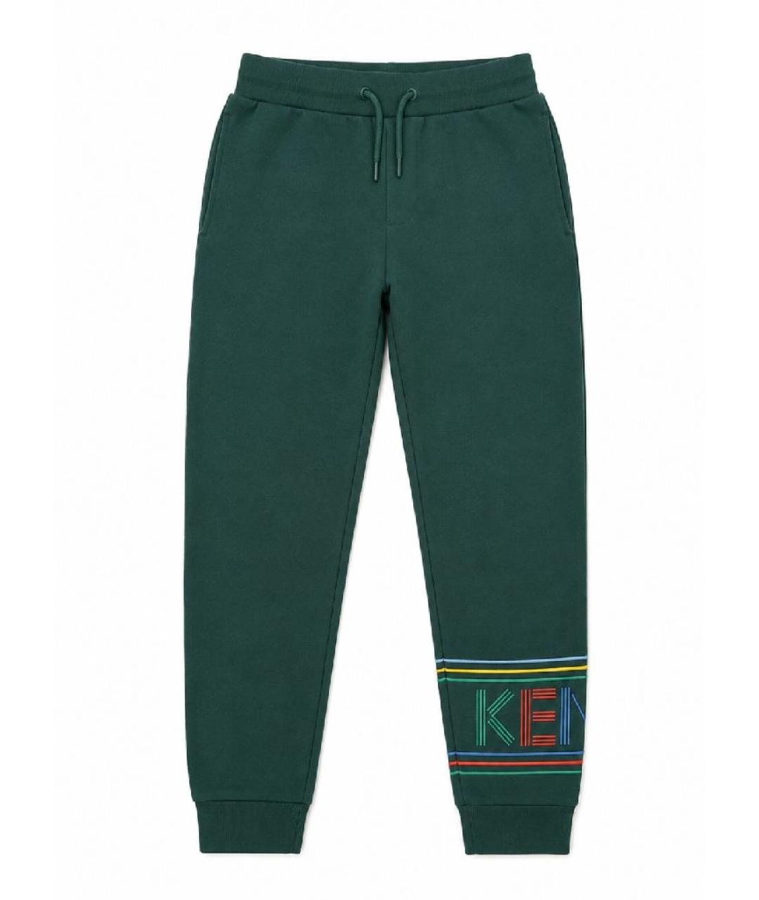 KENZO Зеленые хлопковые брюки и шорты, фото 2