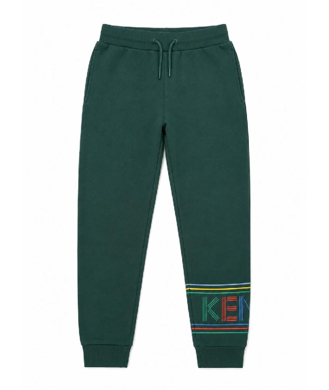 KENZO Зеленые хлопковые брюки и шорты, фото 4