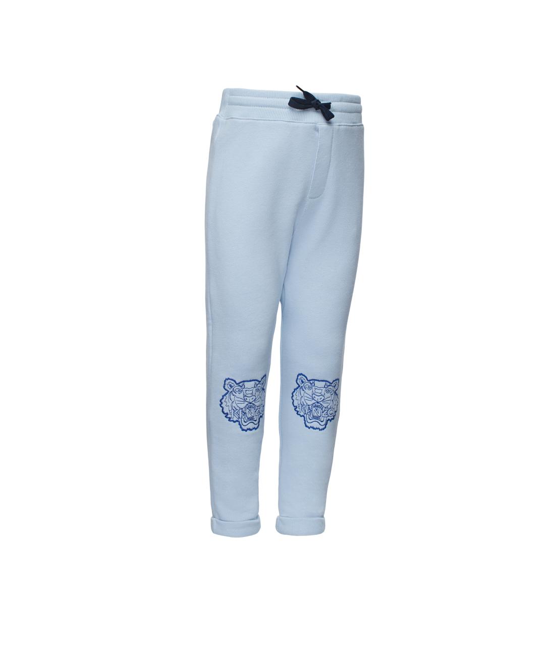 KENZO Голубые хлопковые брюки и шорты, фото 2