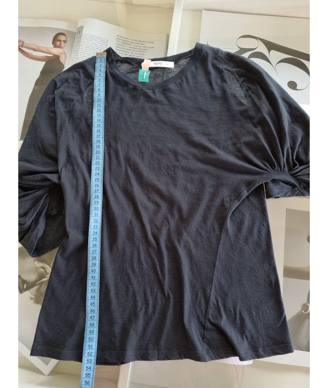 PRADA Черная футболка, фото 8