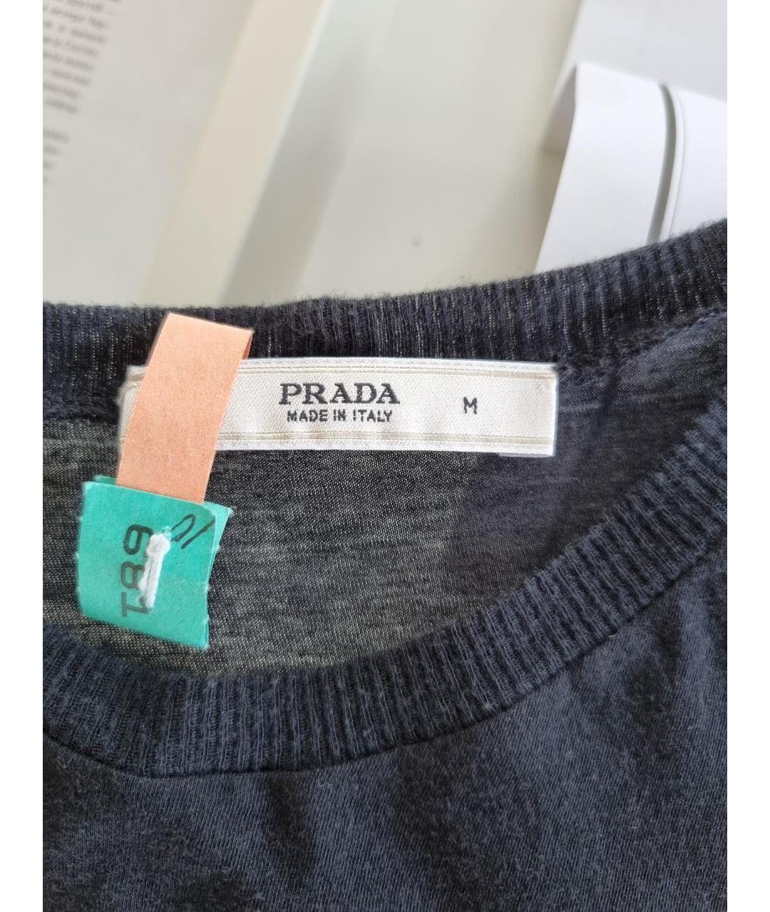 PRADA Черная футболка, фото 3