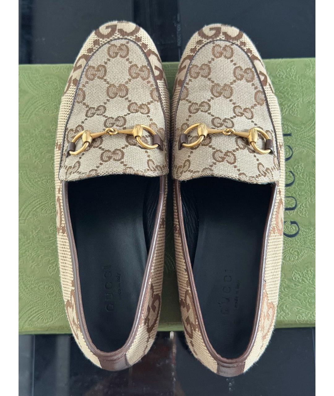 GUCCI Коричневые лоферы, фото 3