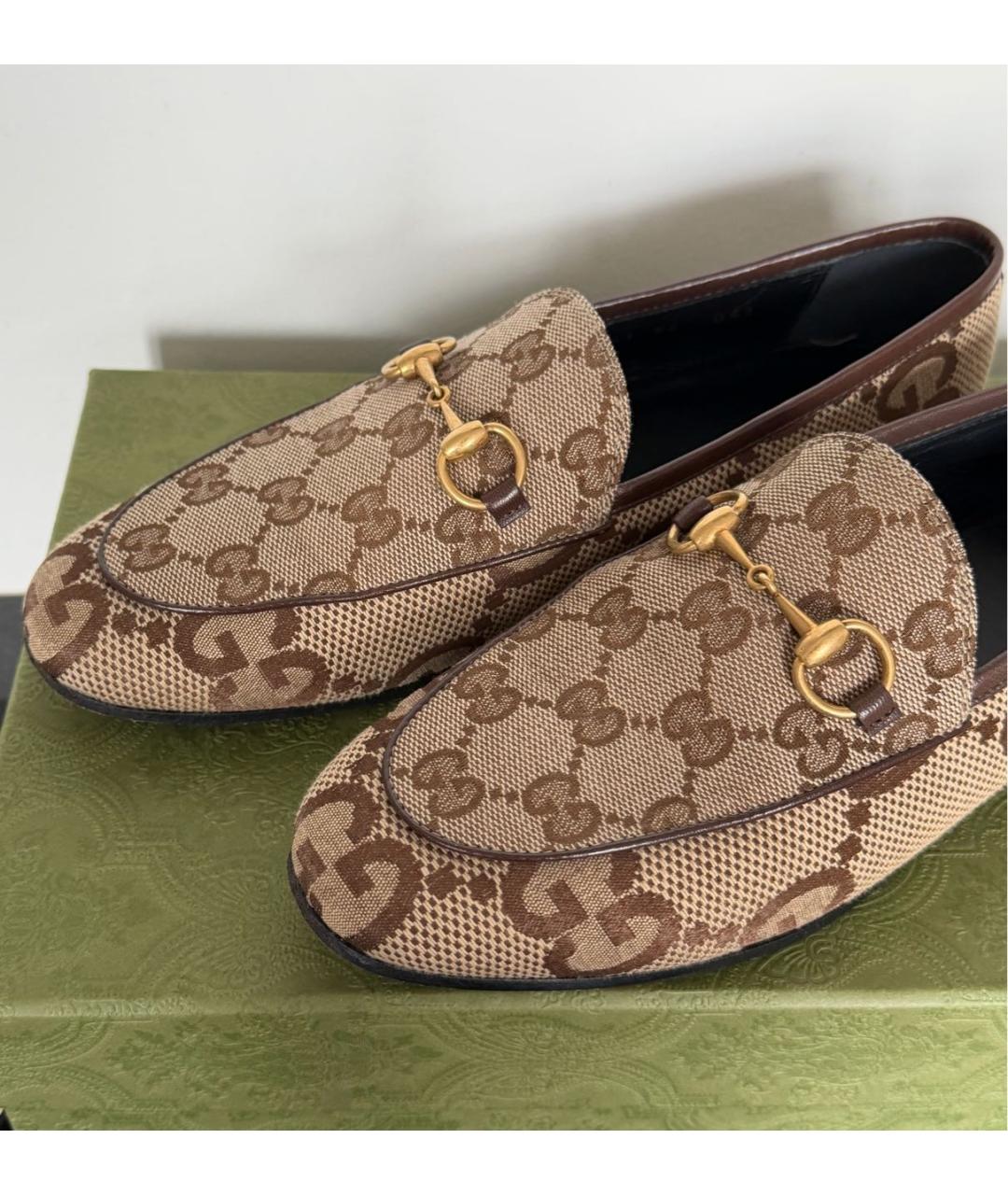 GUCCI Коричневые лоферы, фото 4