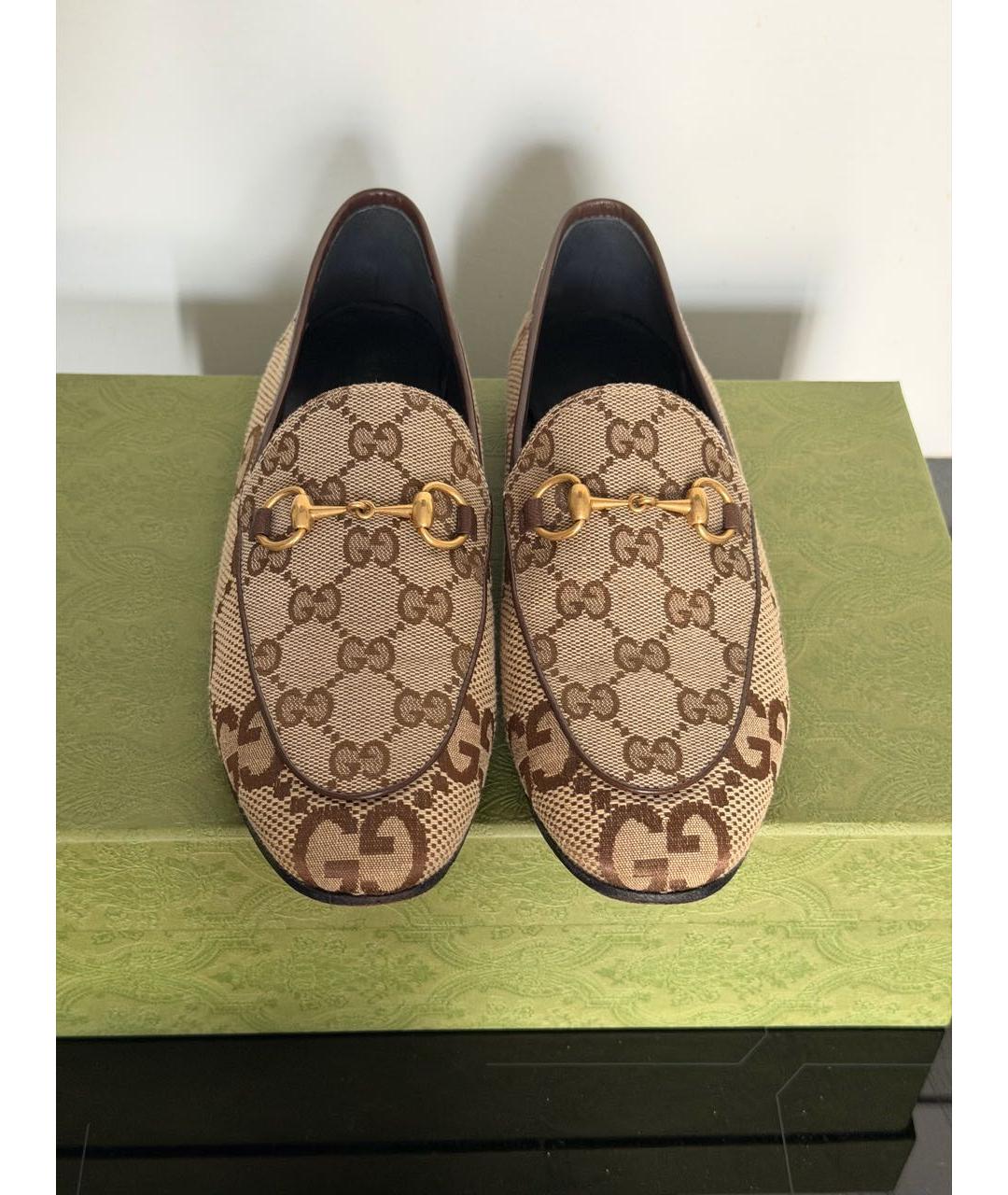 GUCCI Коричневые лоферы, фото 2