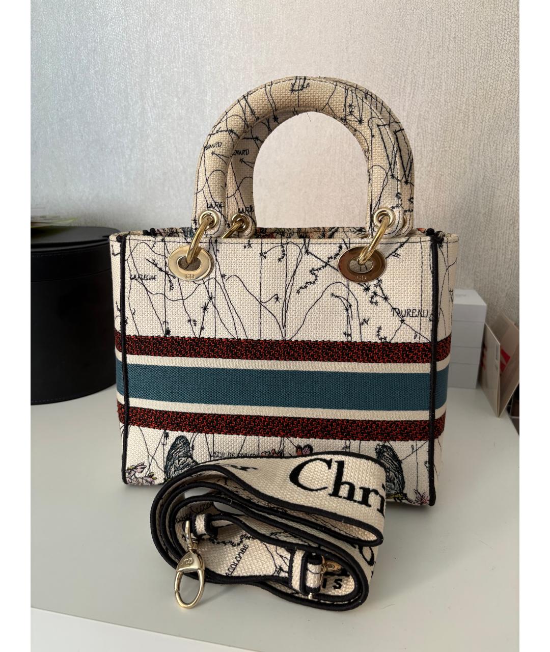 CHRISTIAN DIOR Мульти тканевая сумка с короткими ручками, фото 2