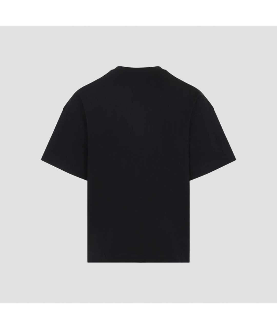 JIL SANDER Черная хлопковая футболка, фото 3