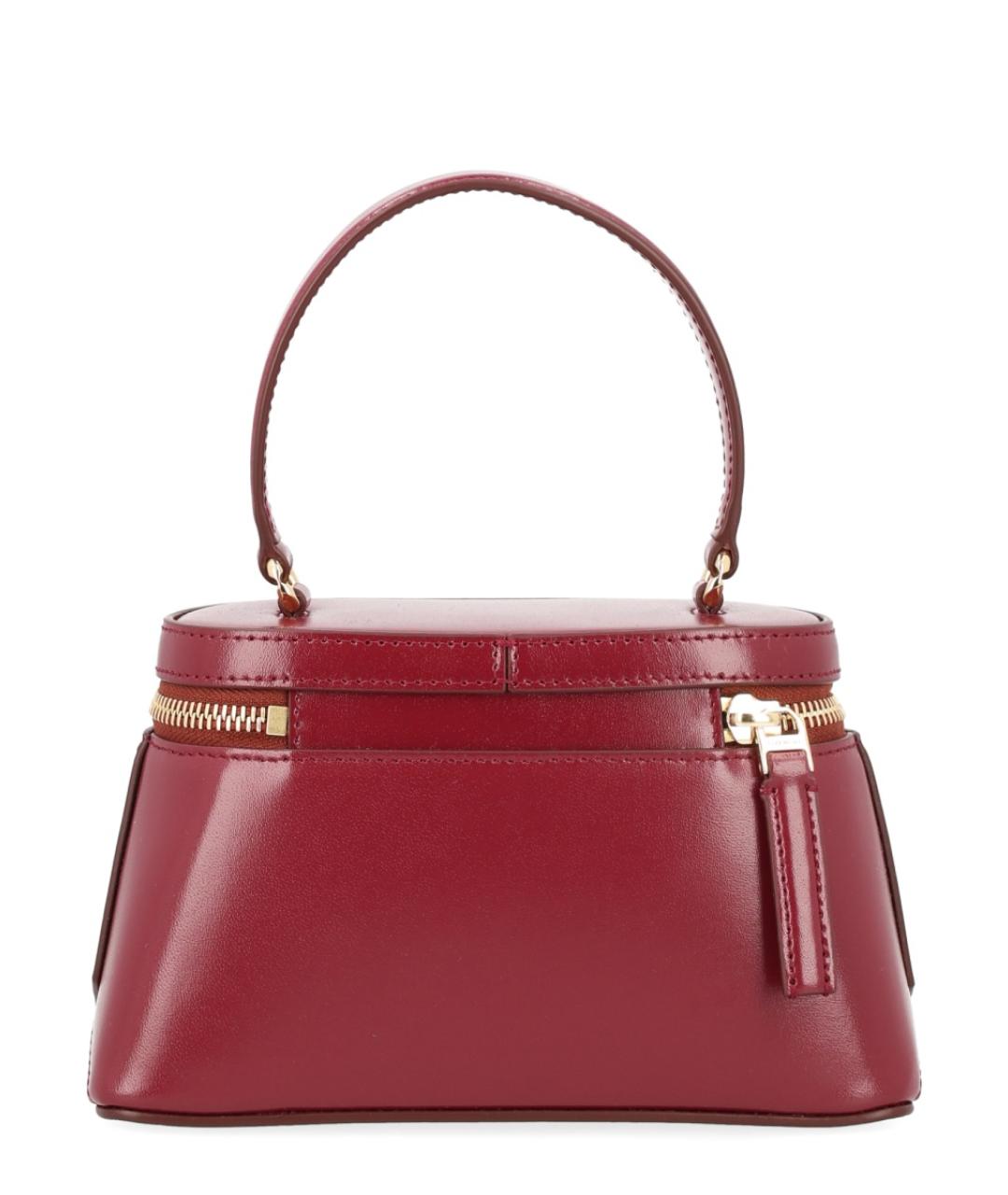 GIVENCHY Бордовая кожаная сумка с короткими ручками, фото 5