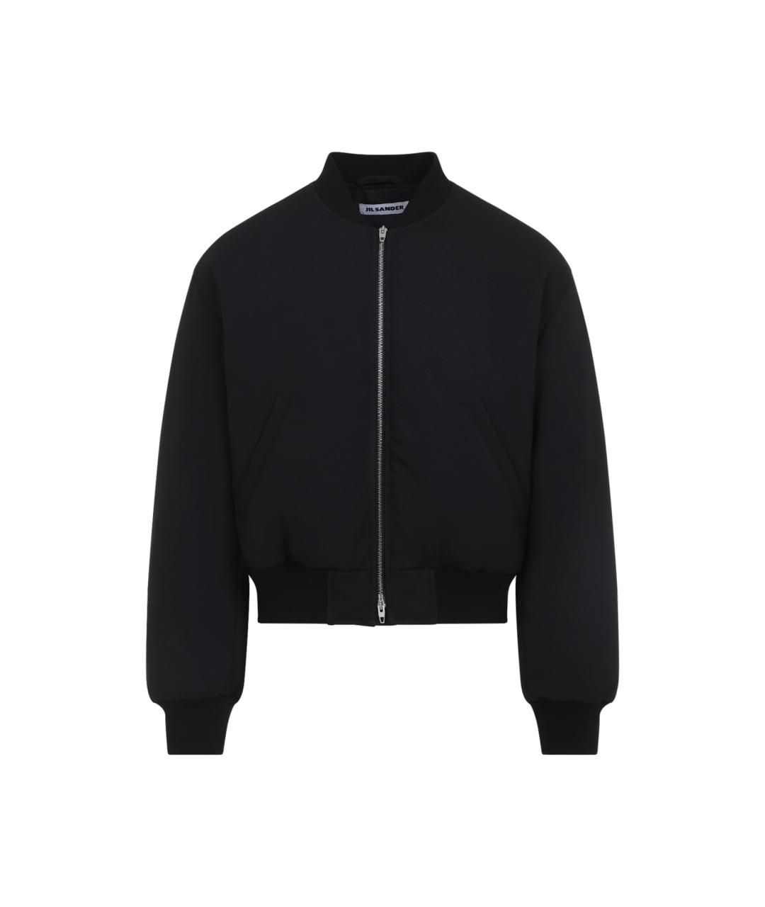 JIL SANDER Черная полиэстеровая куртка, фото 1