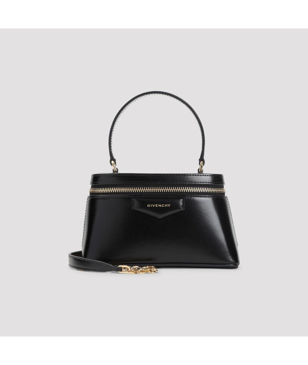 GIVENCHY Черная кожаная сумка с короткими ручками, фото 2