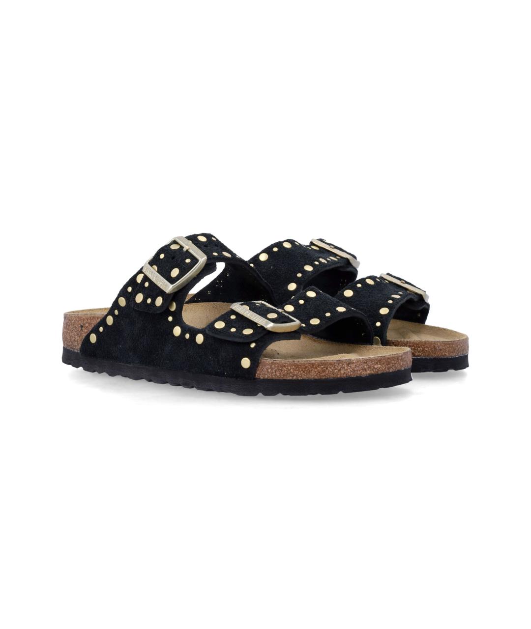 BIRKENSTOCK Черные кожаные сандалии, фото 2