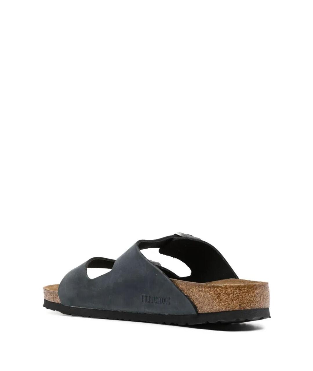 BIRKENSTOCK Черные кожаные сандалии, фото 3