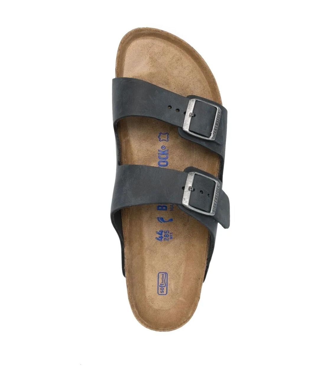 BIRKENSTOCK Черные кожаные сандалии, фото 4