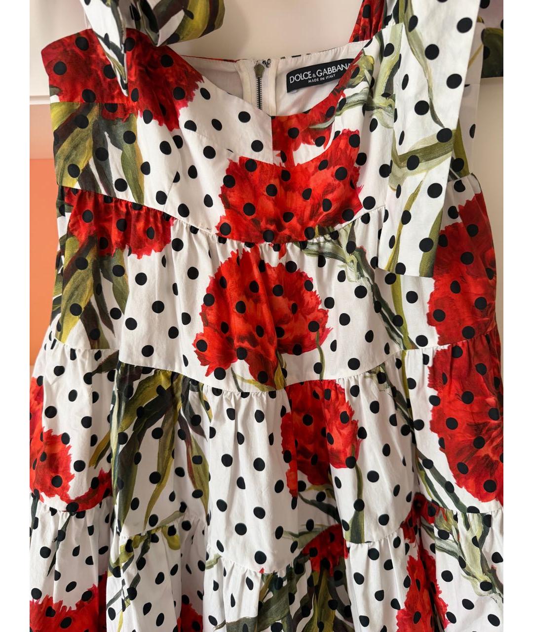 DOLCE&GABBANA Мульти хлопковый сарафан, фото 3