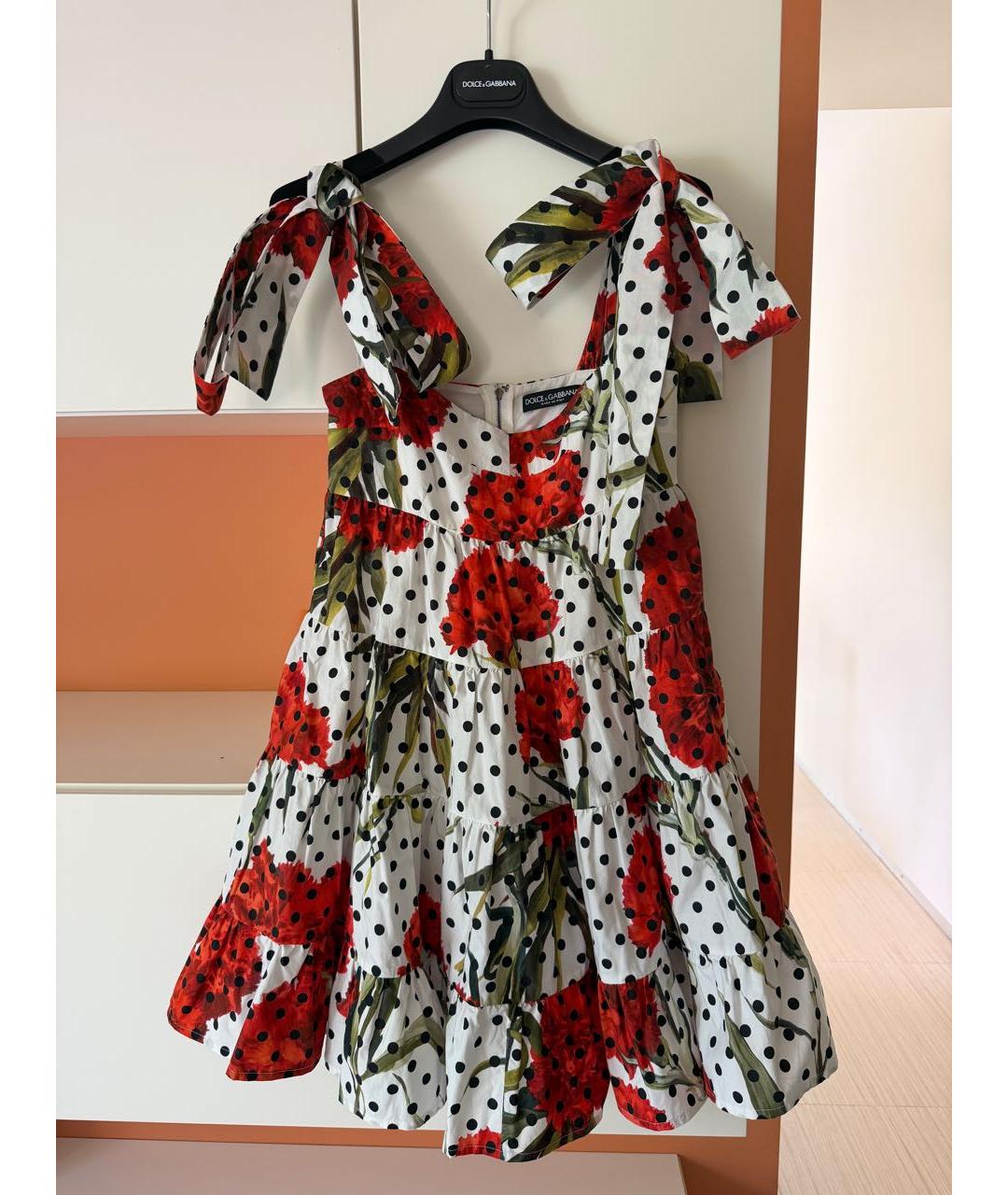 DOLCE&GABBANA Мульти хлопковый сарафан, фото 2