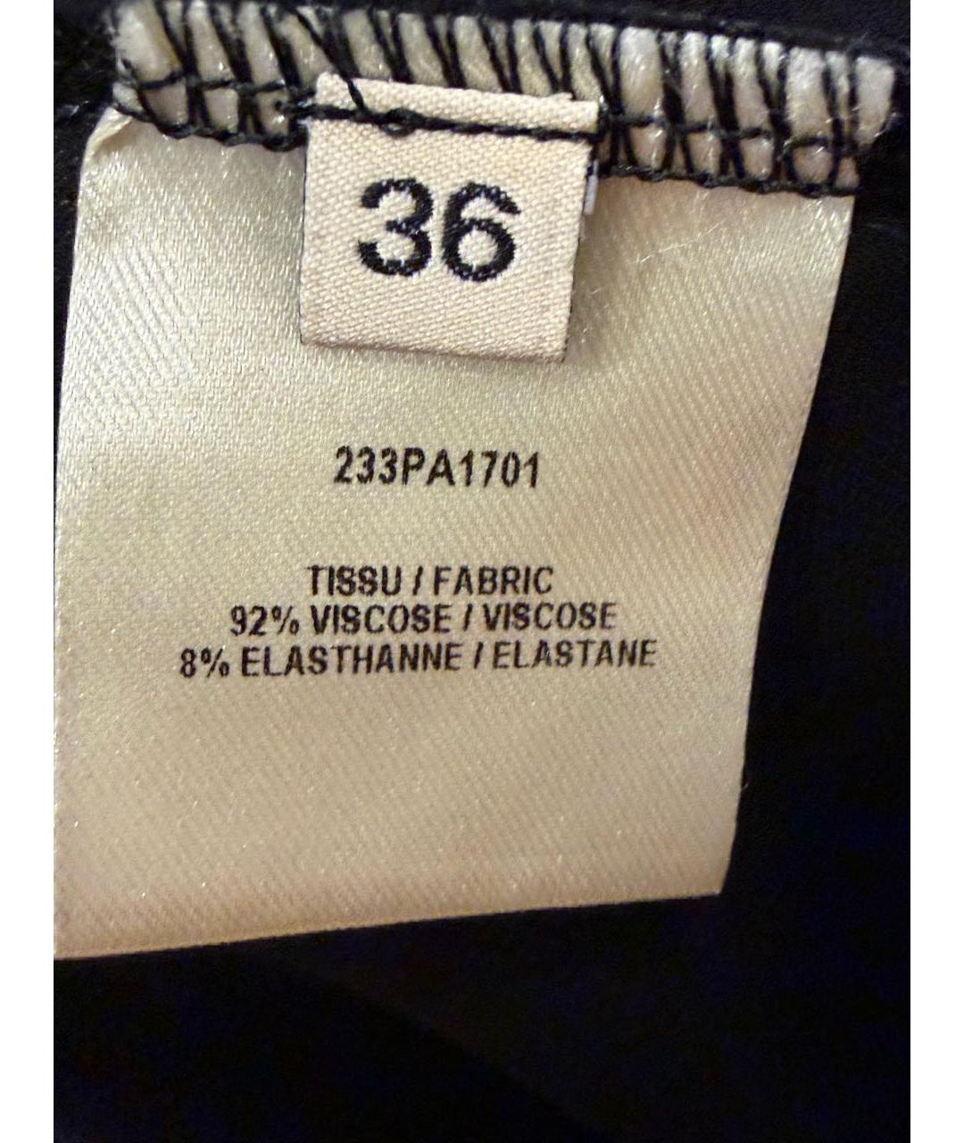 ALEXANDRE VAUTHIER Черные вискозные леггинсы и велосипедки, фото 3