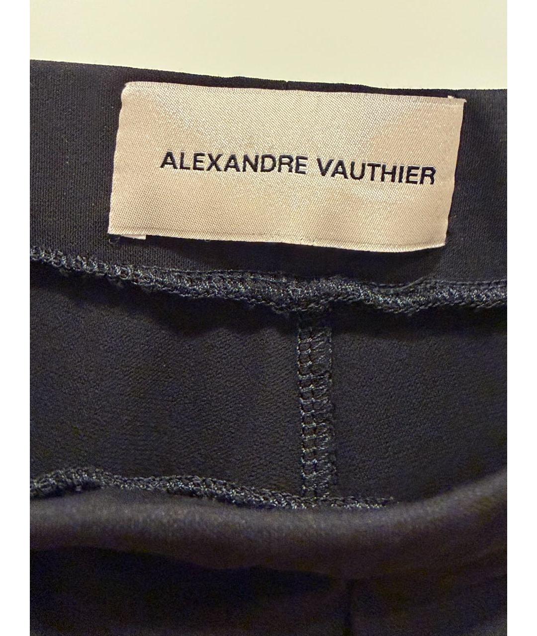 ALEXANDRE VAUTHIER Черные вискозные леггинсы и велосипедки, фото 2