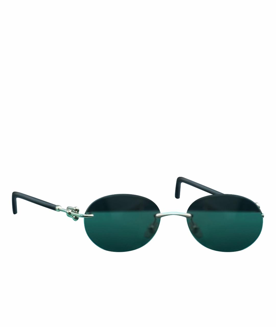 TIFFANY&CO Золотые металлические солнцезащитные очки, фото 1