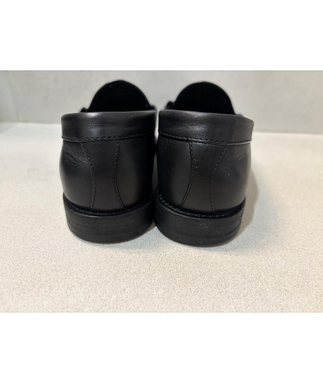 CELINE Черные кожаные лоферы, фото 5