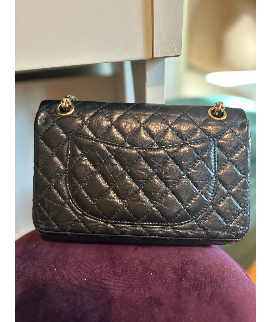 CHANEL Черная кожаная сумка через плечо, фото 3