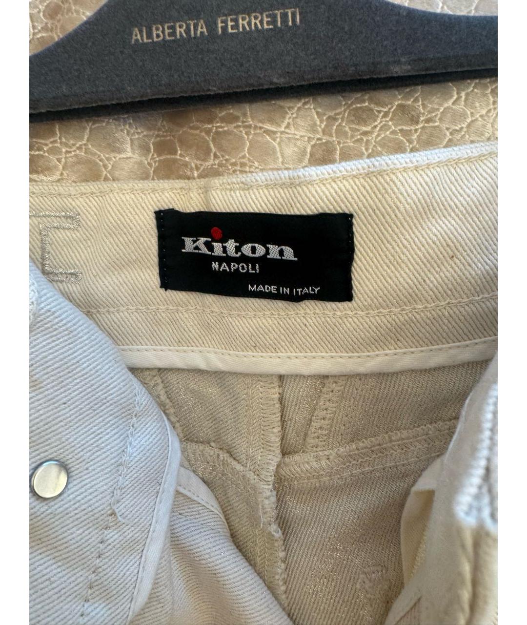 KITON Деним брюки широкие, фото 4